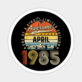 Awesome Since April 1985 Vintage 38th Birthday Magnet